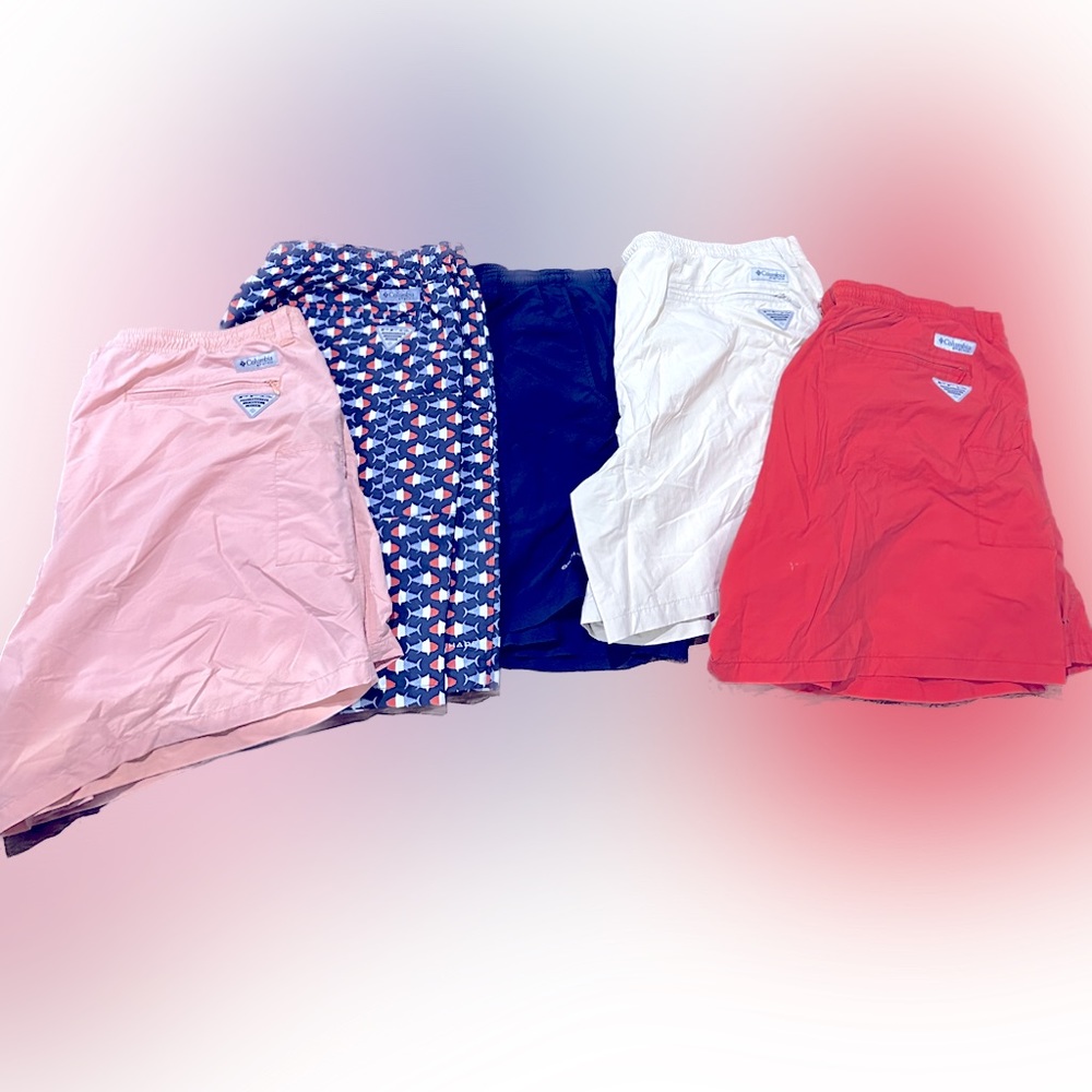 Columbia PFG Backcast III Water Shorts/Swim Trunks for Men BUNDLE OF 5 size XXL